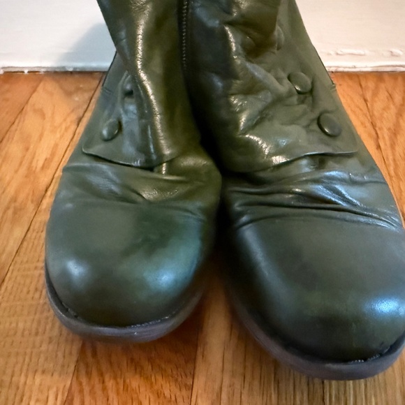 Miz Mooz women's Lowe green ankle boots size 9.5 - Picture 4 of 4